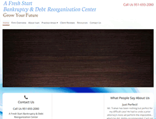 Tablet Screenshot of bankruptcytemecula.com